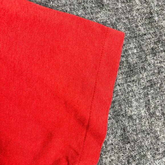 Vintage Single Stitch Shirt Mens M Red 90s Macoupin Track Field Running Champs - Picture 4 of 8